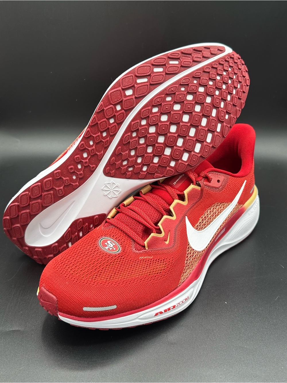 Nike Mens Air Zoom Pegasus 41 San Francisco 49ers Running Shoes FZ5070-600